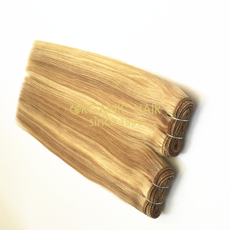 Coloured luxury human hair extensions